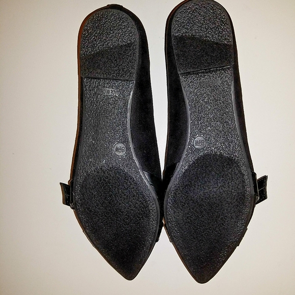 Report flats, blk, 8.5W, accent leather like belt - Picture 3 of 4